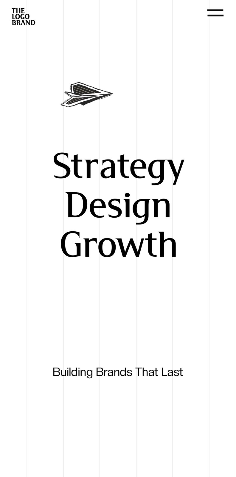 Mobile version of The Logo Brand homepage